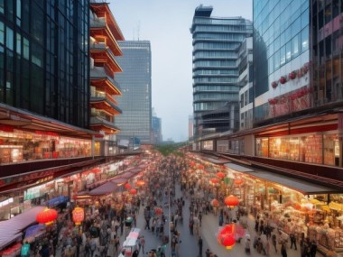 义乌国际商贸城，集现代与传统于一身，成为现代商业典范